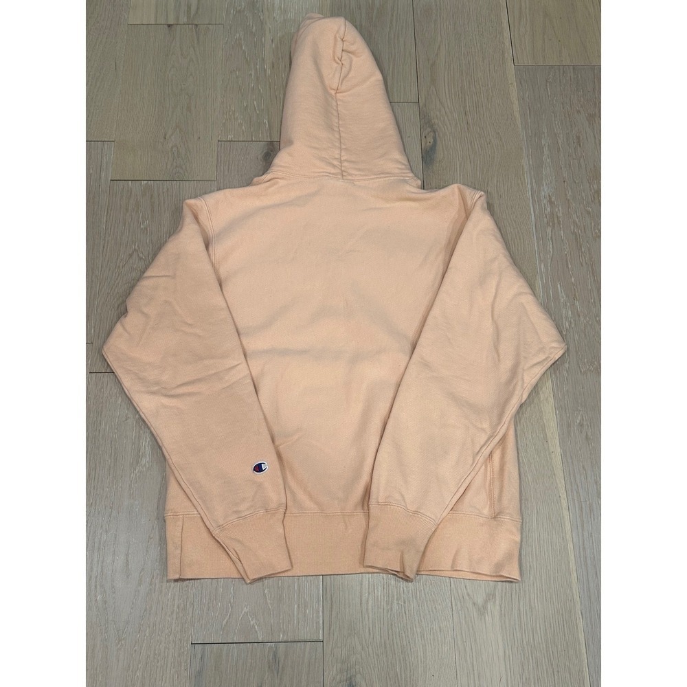 Champion Reverse Weave Peach Logo Hoodie Sweatshirt Womens Size Medium - Picture 3 of 8